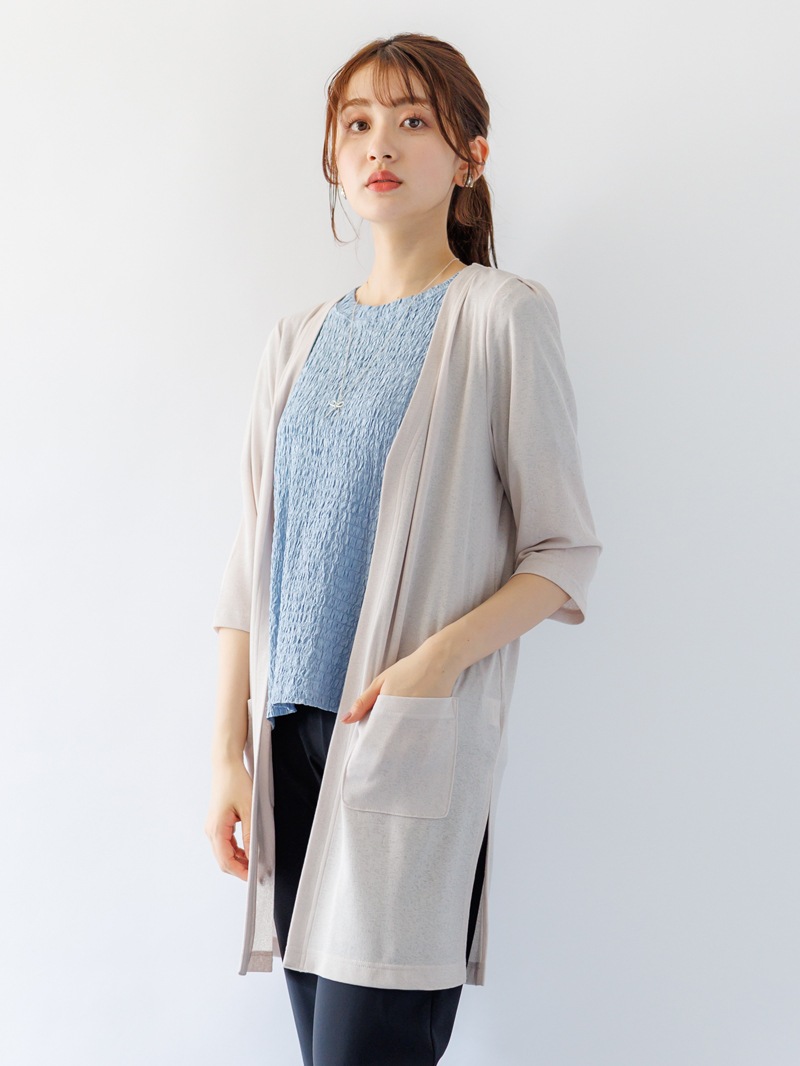 【70%OFF】シアーレトロジャージーロングハオリ《大決算SALE》