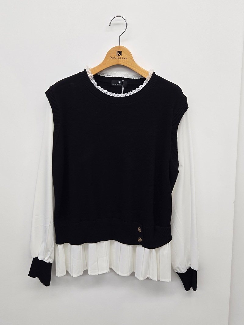 裾プリーツチュニック