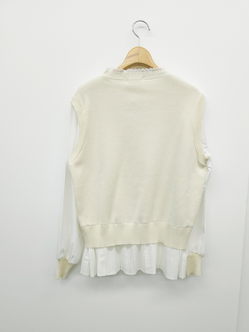 裾プリーツチュニック