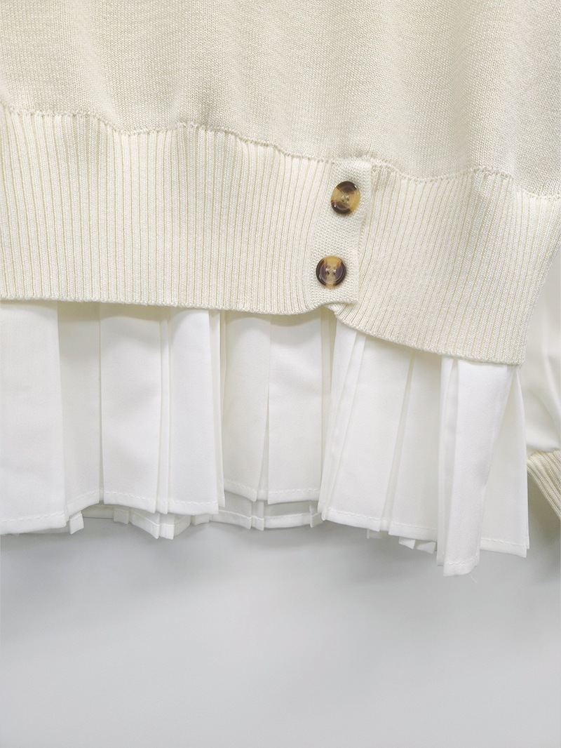 裾プリーツチュニック