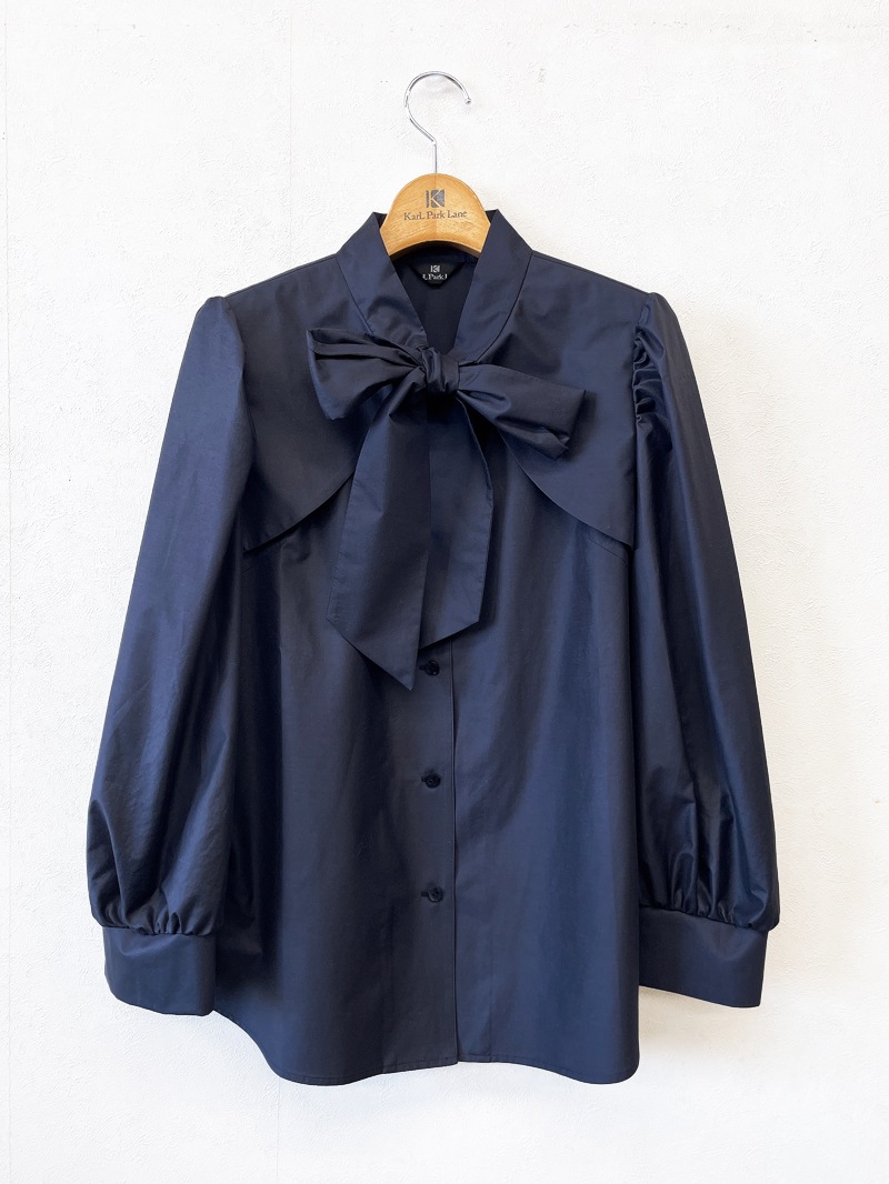 MACPHEE - 【美品】麻混シェルボタンリボンデザインフレア