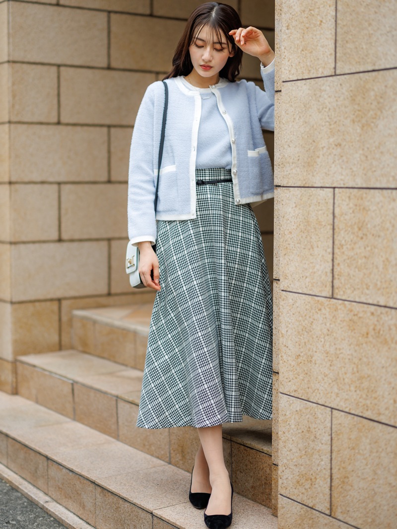 【70％OFF】ミンクライクファー丸首ニット