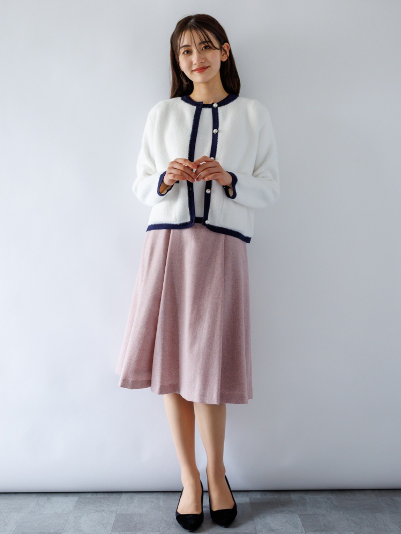 【70％OFF】ミンクライクファー丸首ニット