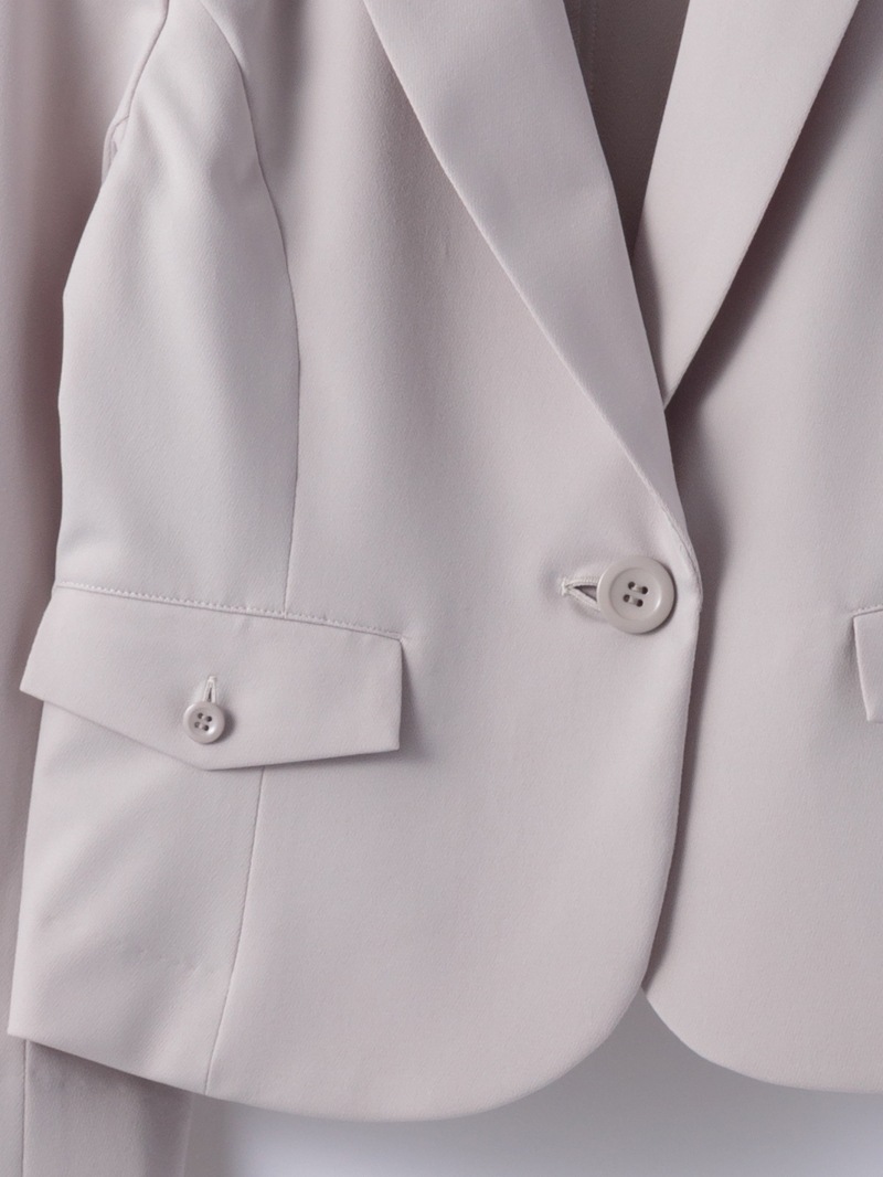 コンパクトストレッチラッセルテーラードジャケット