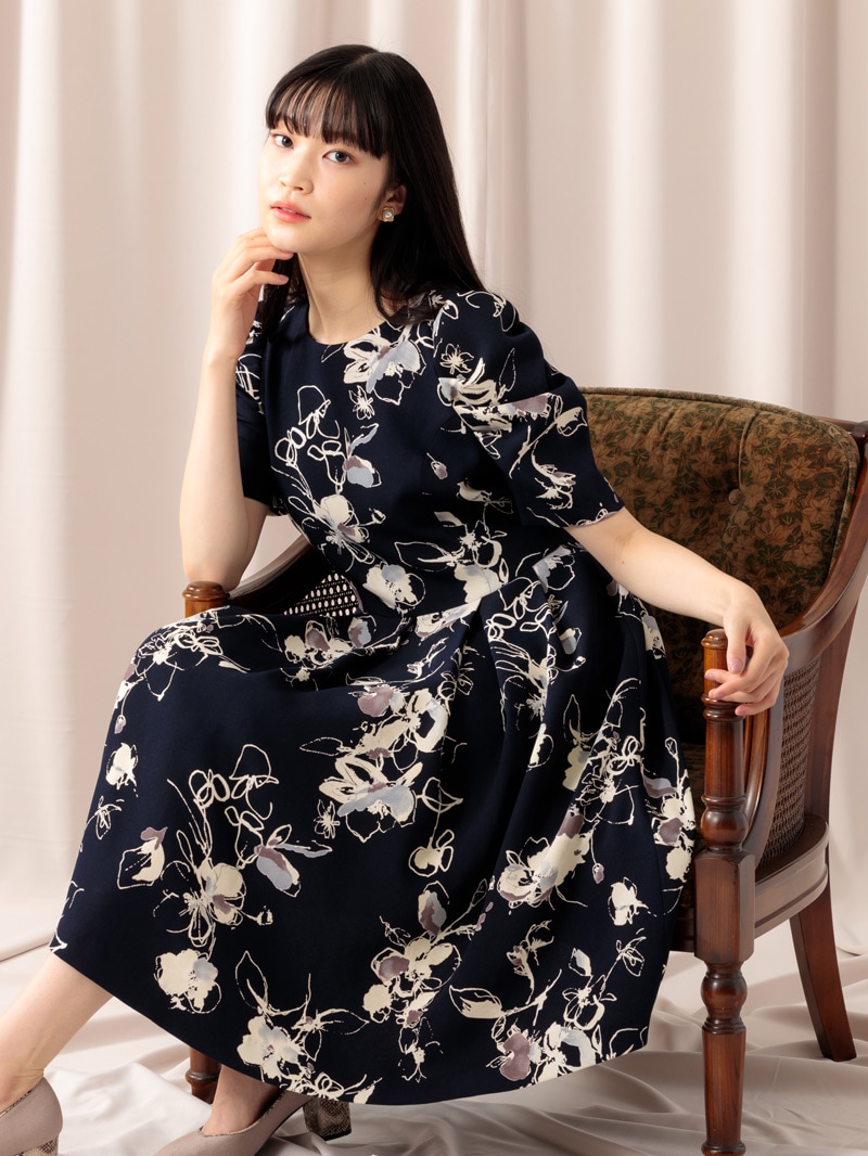 花柄プリントワンピース｜KarLParkLane Style ONLINE SHOP