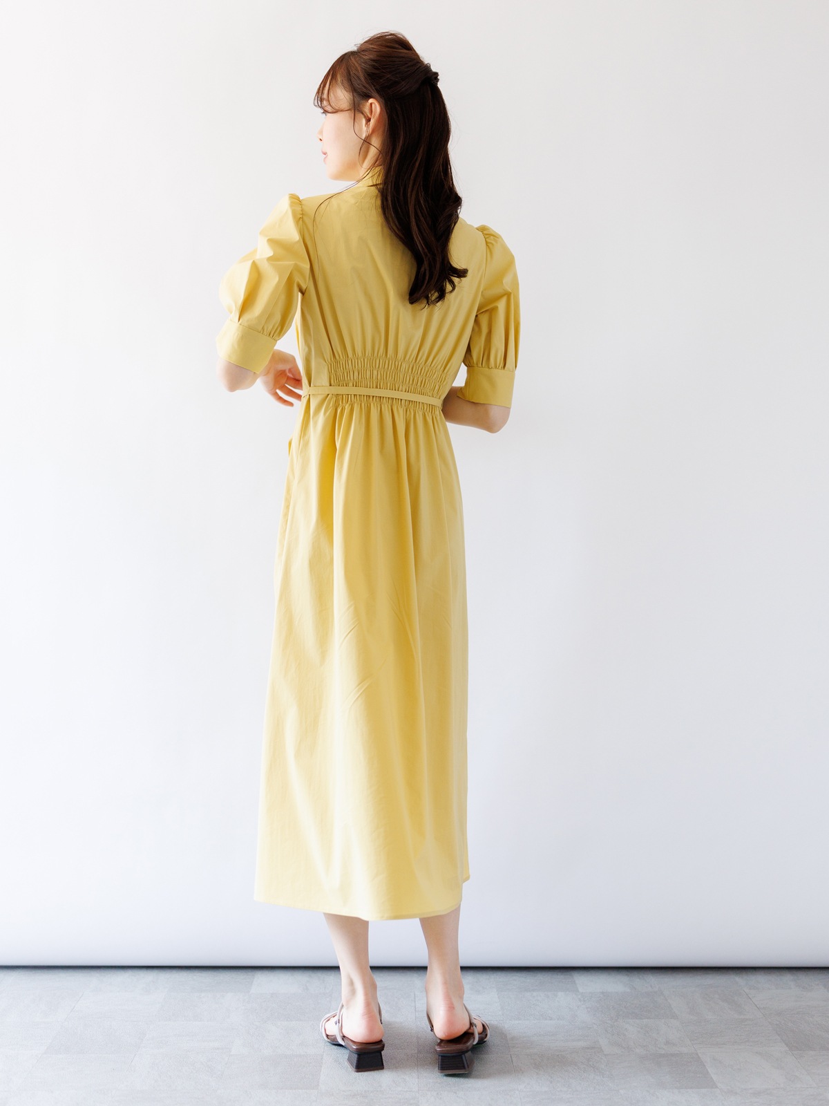 【50%OFF】タイプライターシャツワンピース
