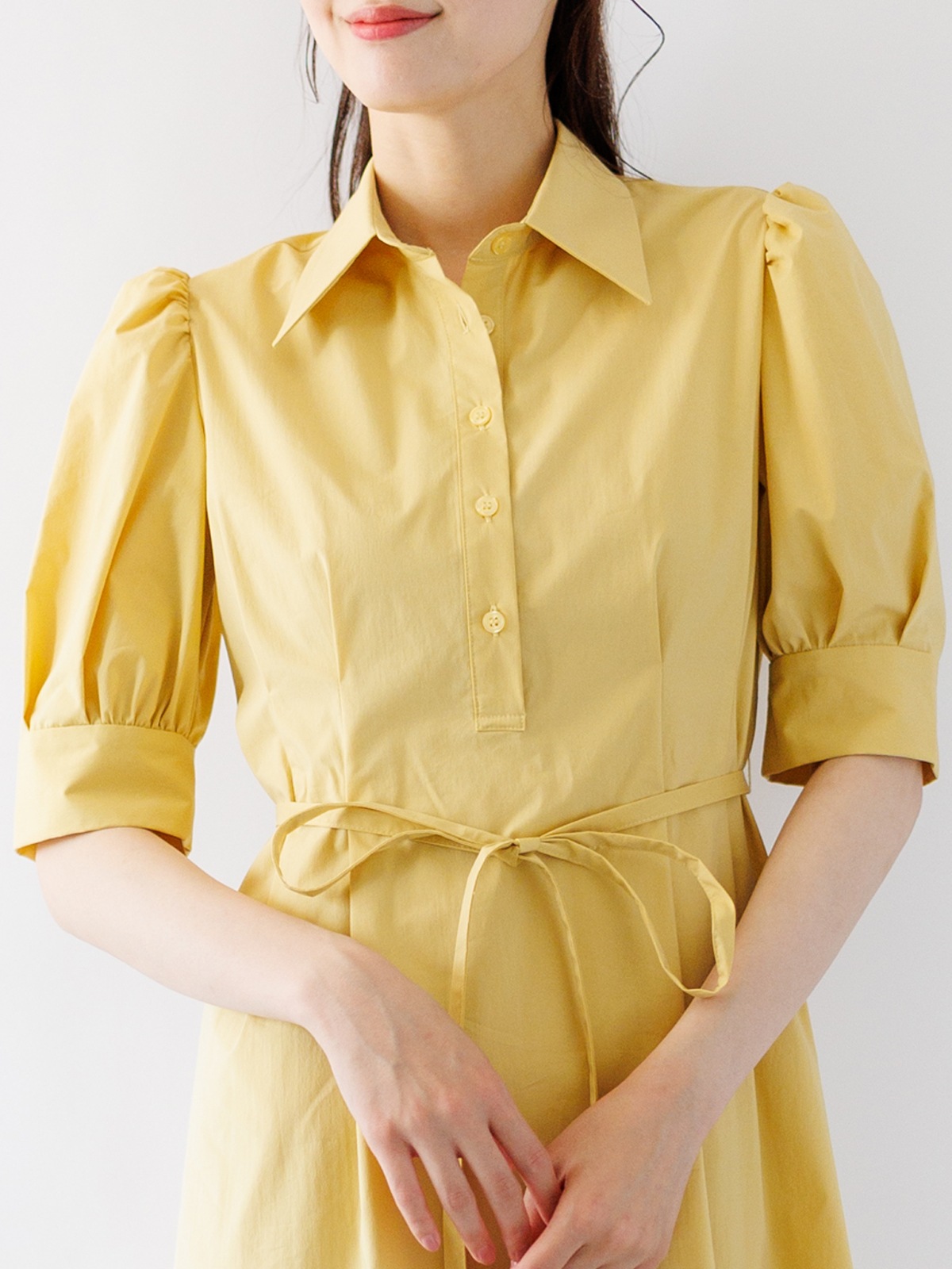 【50%OFF】タイプライターシャツワンピース