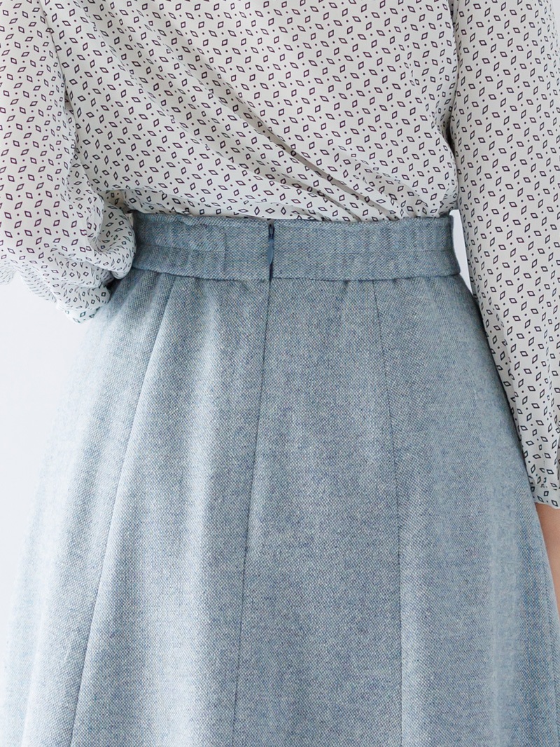 【50%OFF】ツィードタックフレアースカート