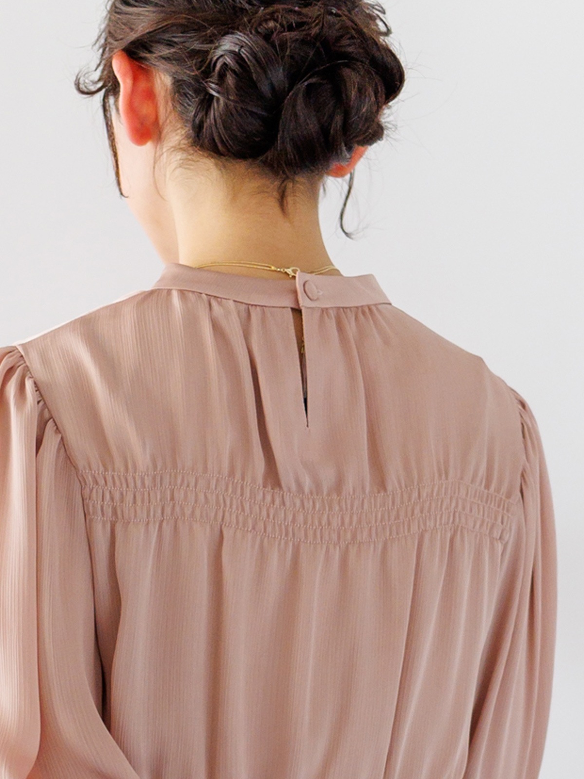 60％OFF】楊柳七分袖シャーリングブラウス｜KarLParkLane Style ONLINE