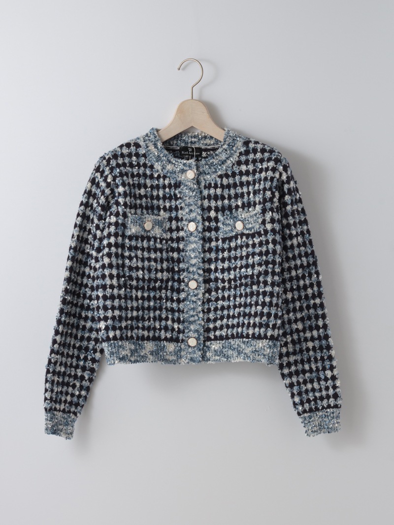 【10日まで15%OFF】ミックスヤーンローゲージカーデ＜秋コーデ＞