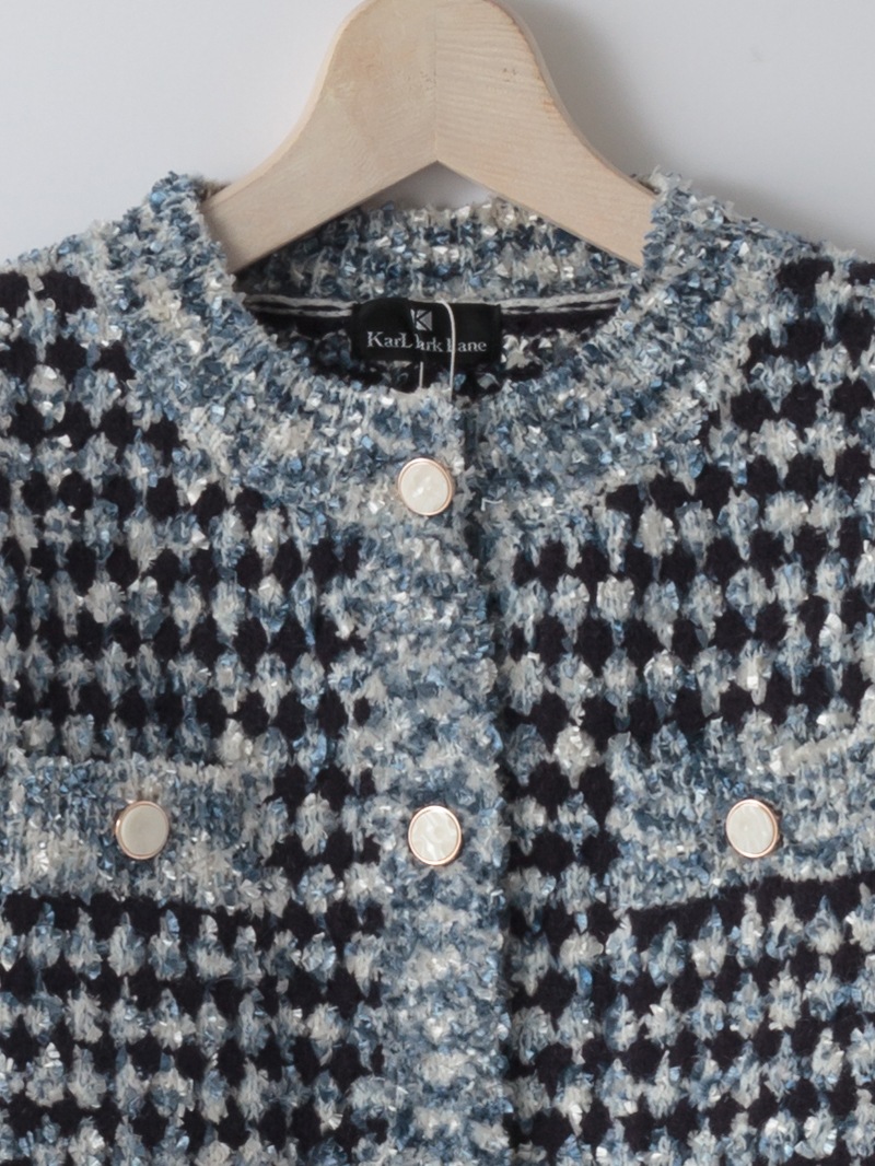 【10日まで15%OFF】ミックスヤーンローゲージカーデ＜秋コーデ＞