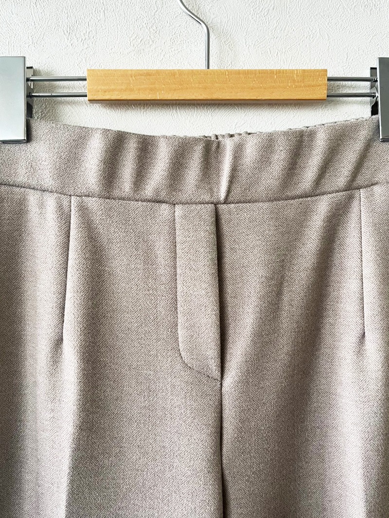 【20%OFF】ヘリンボーン ストレートパンツ