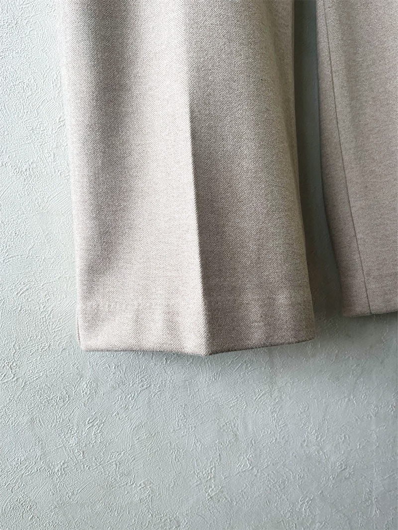 【20%OFF】ヘリンボーン ストレートパンツ