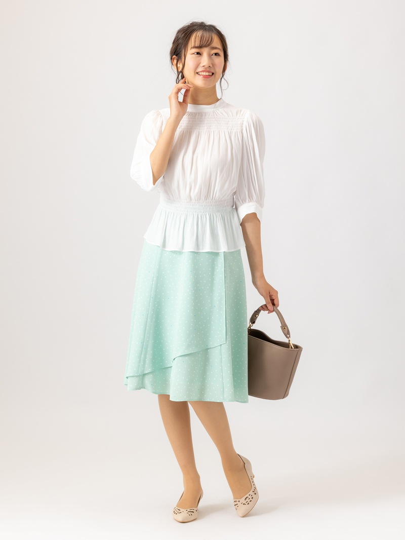 幾何学プリント巻風フレアースカート｜KarLParkLane Style ONLINE SHOP