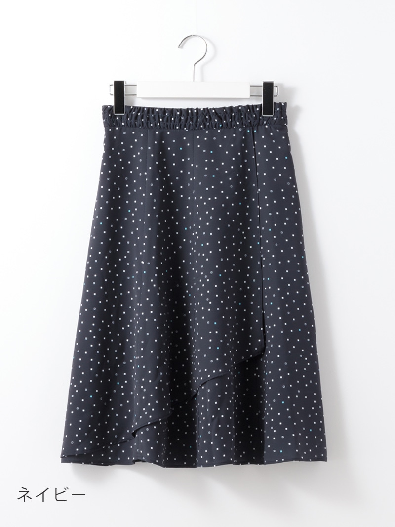 Admiral 幾何学模様 スカート AZUL by moussy｜幾何学柄ギャザードロストスカート | Rakuten