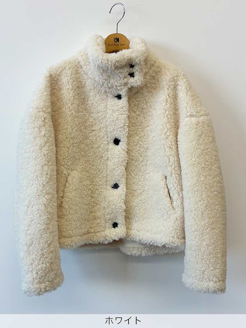 【50%OFF】ボア 立衿ブルゾン