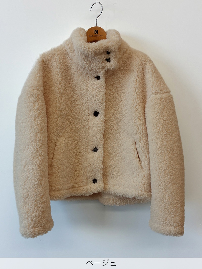 【50%OFF】ボア 立衿ブルゾン