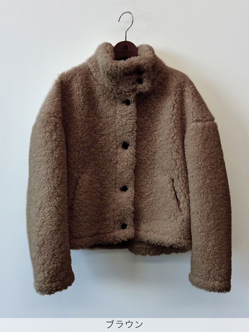 【50%OFF】ボア 立衿ブルゾン