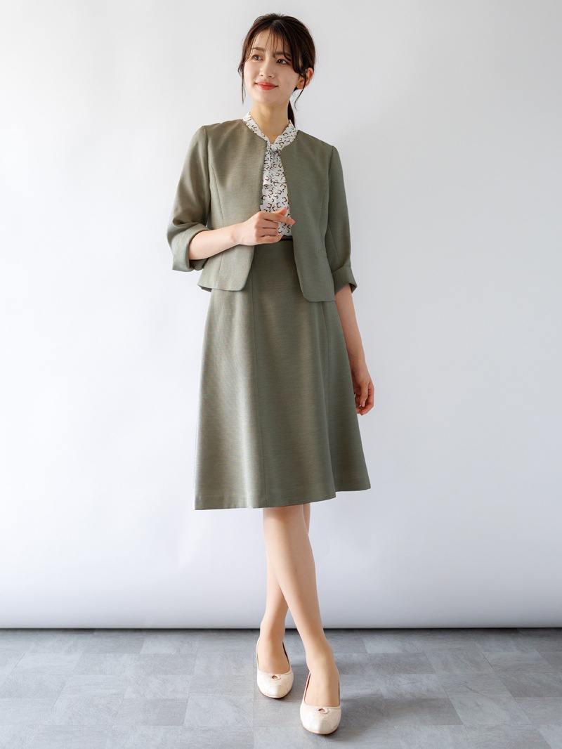 【限定70％OFF】麻調合繊キーネックジャケット
