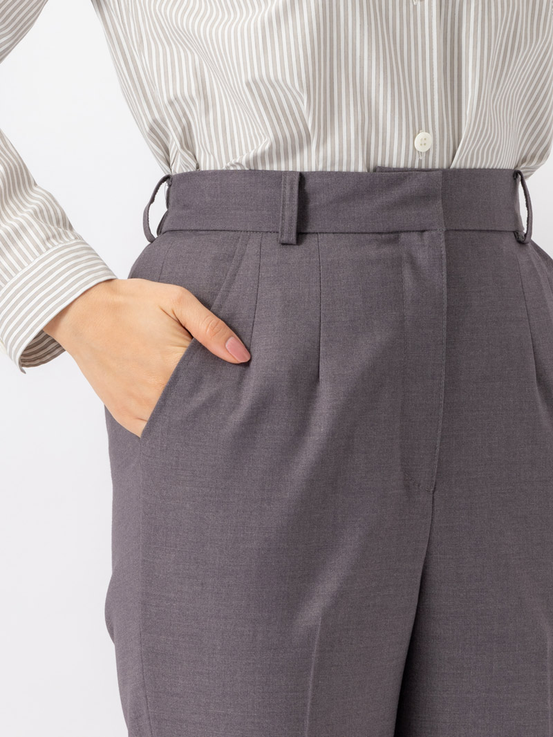 【定番商品 半額SALE】マイクロT/Rギャバストレッチウォッシャブルロングパンツ