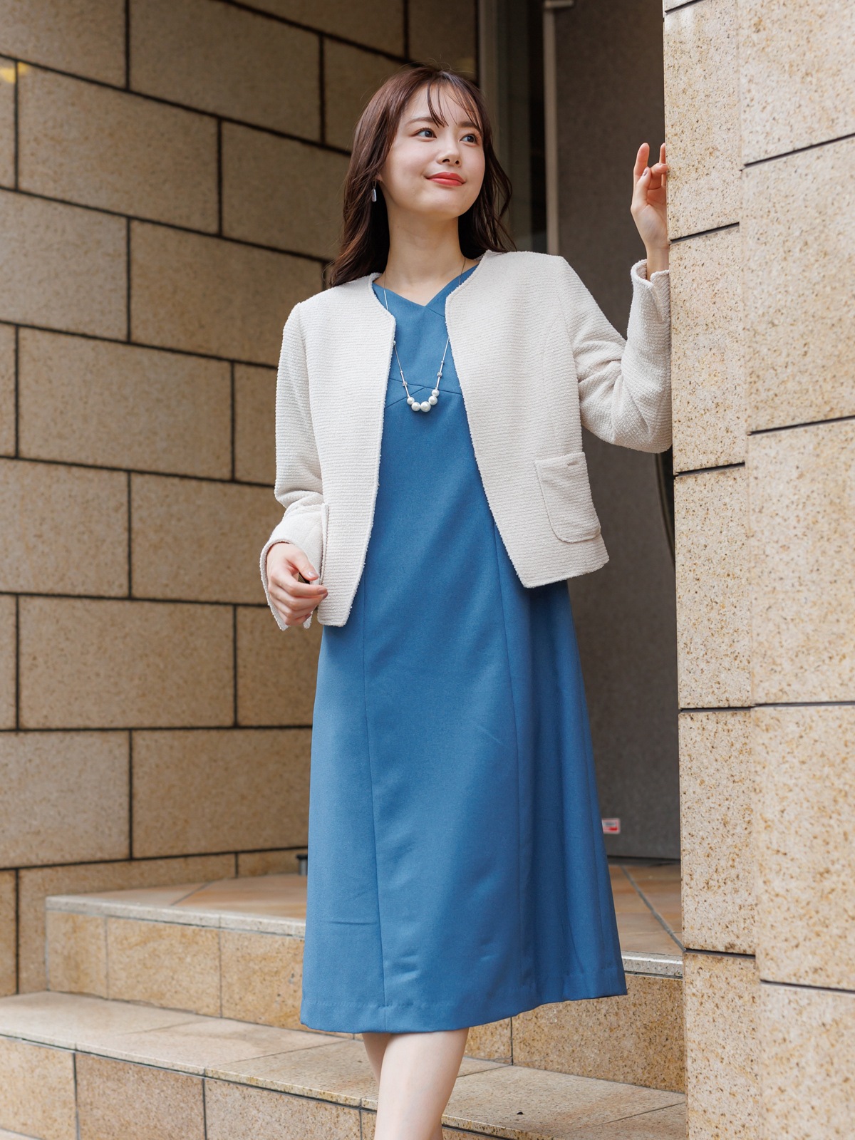 ななめ切替ワンピース