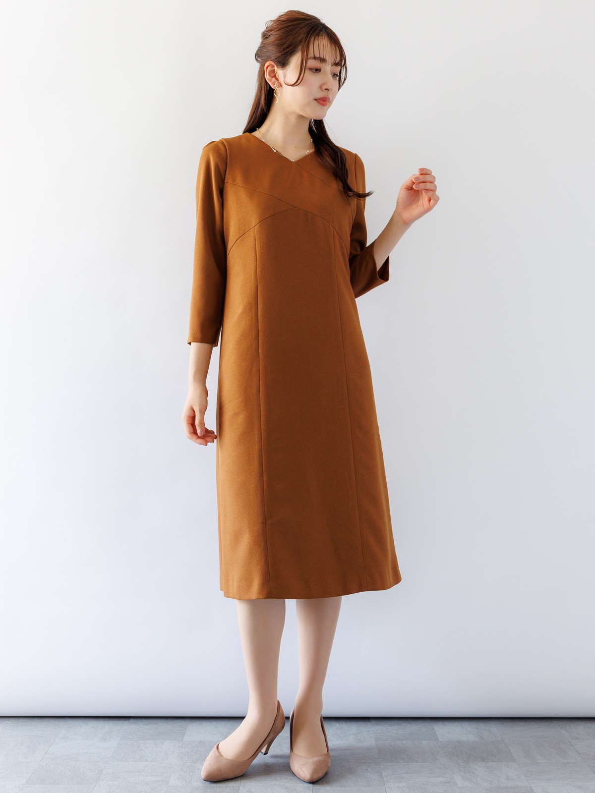 ななめ切替ワンピース