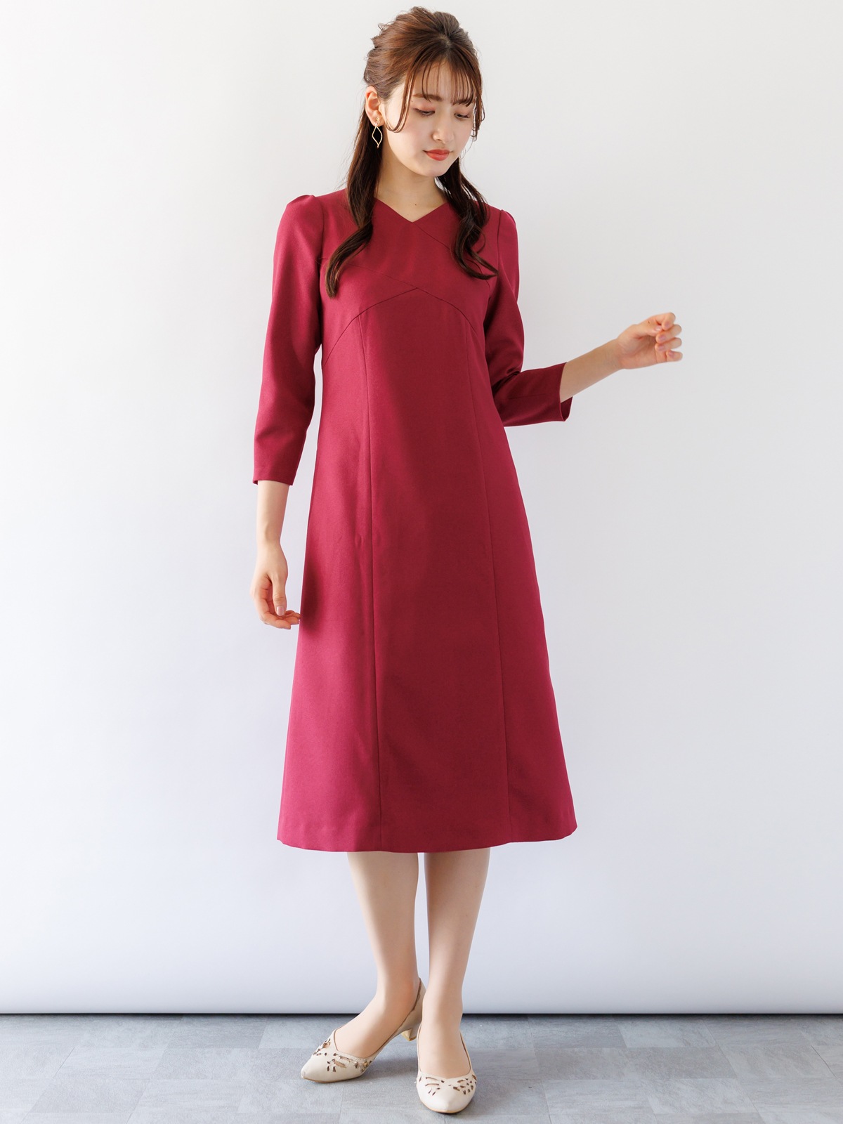 ななめ切替ワンピース