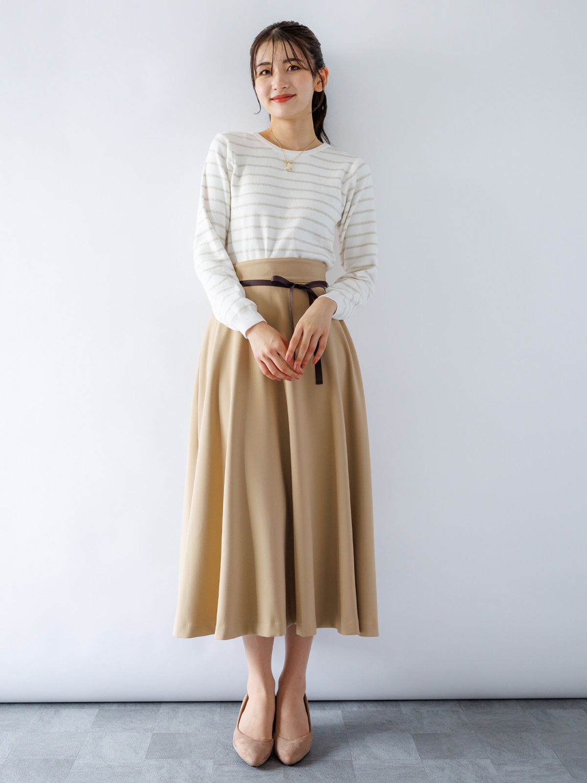 【50%OFF】ムジロングフレアースカート