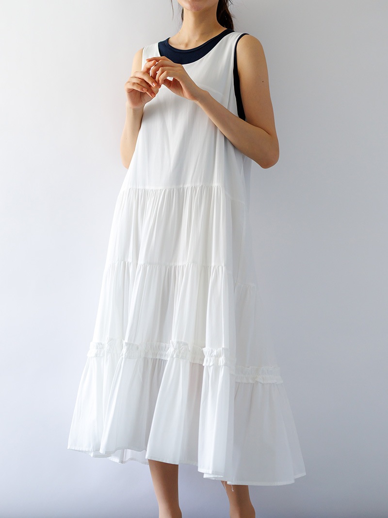 ティアードノースリワンピース