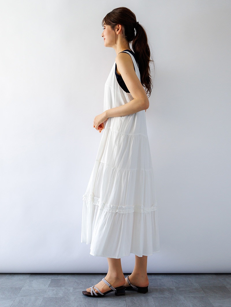ティアードノースリワンピース