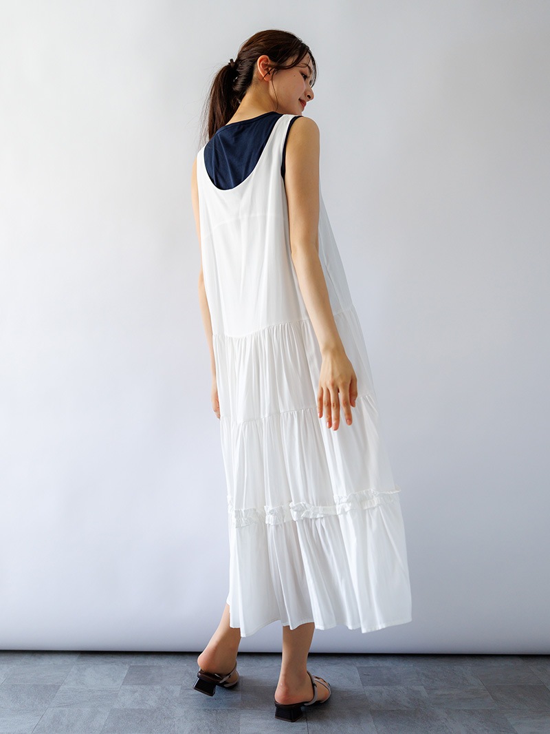 ティアードノースリワンピース