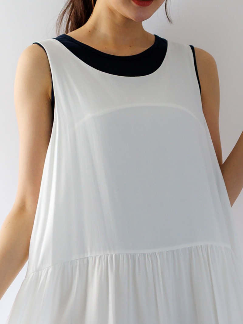 ティアードノースリワンピース