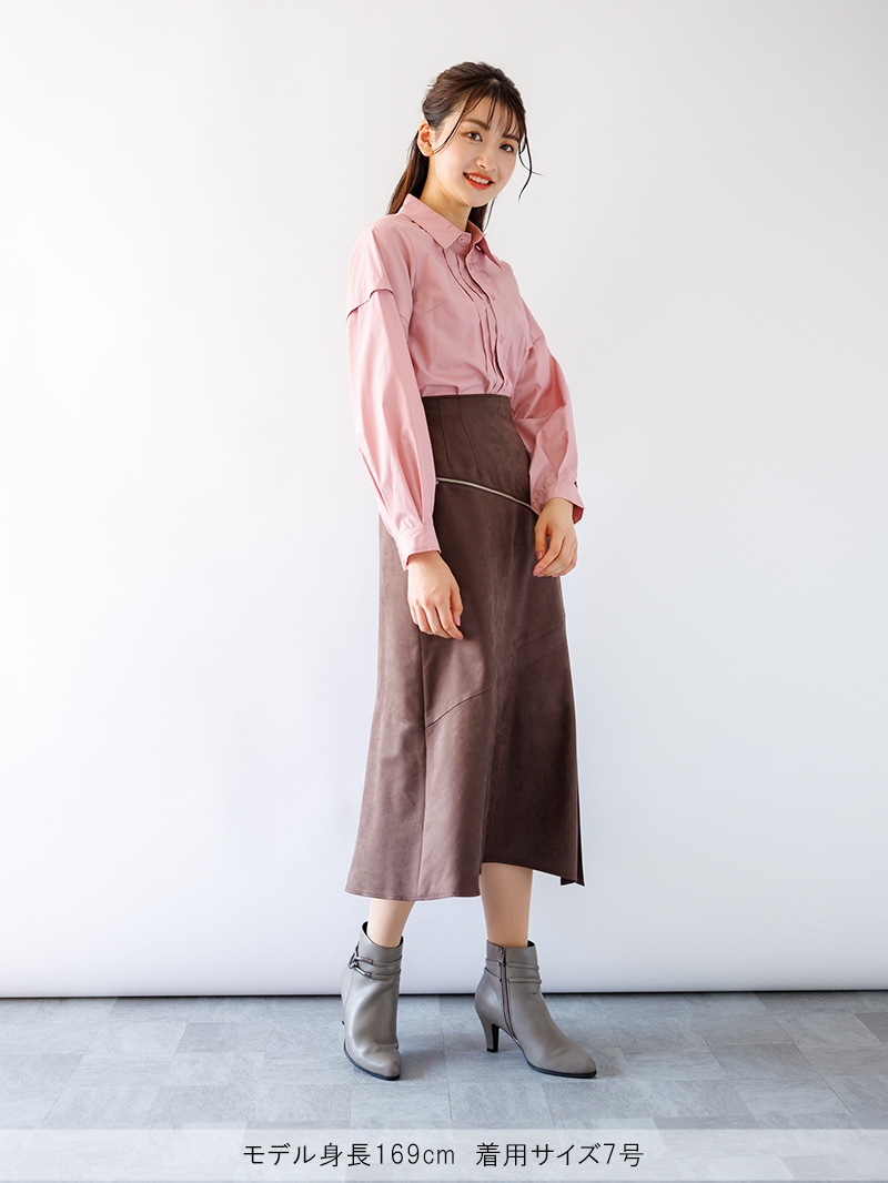 PLEATS PLEASE Openシャツ&カットソー長袖半袖ブラウン2枚set PLEATS PLEASE ISSEY MIYAKE（Tシャツ(半袖/袖なし)）のフリマ