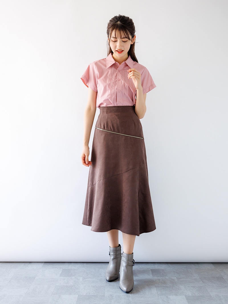 【秋冬50%OFF】無地袖2WAYシャツ