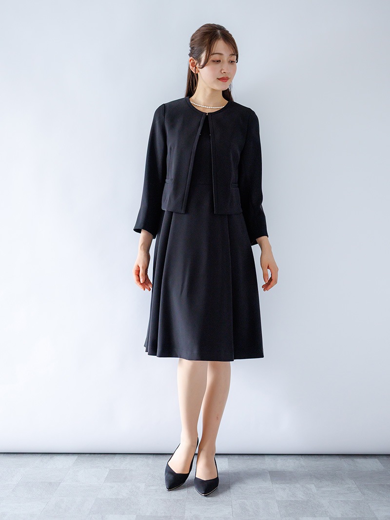 ｺﾝﾊﾟｸﾄﾀﾞﾌﾞﾙｻﾃﾝ配色ﾜﾝﾋﾟｰｽ＜秋コーデ＞