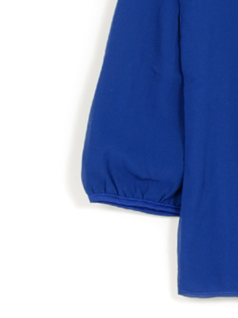 【50%OFF】前袖シフォンラッフル付カットソー