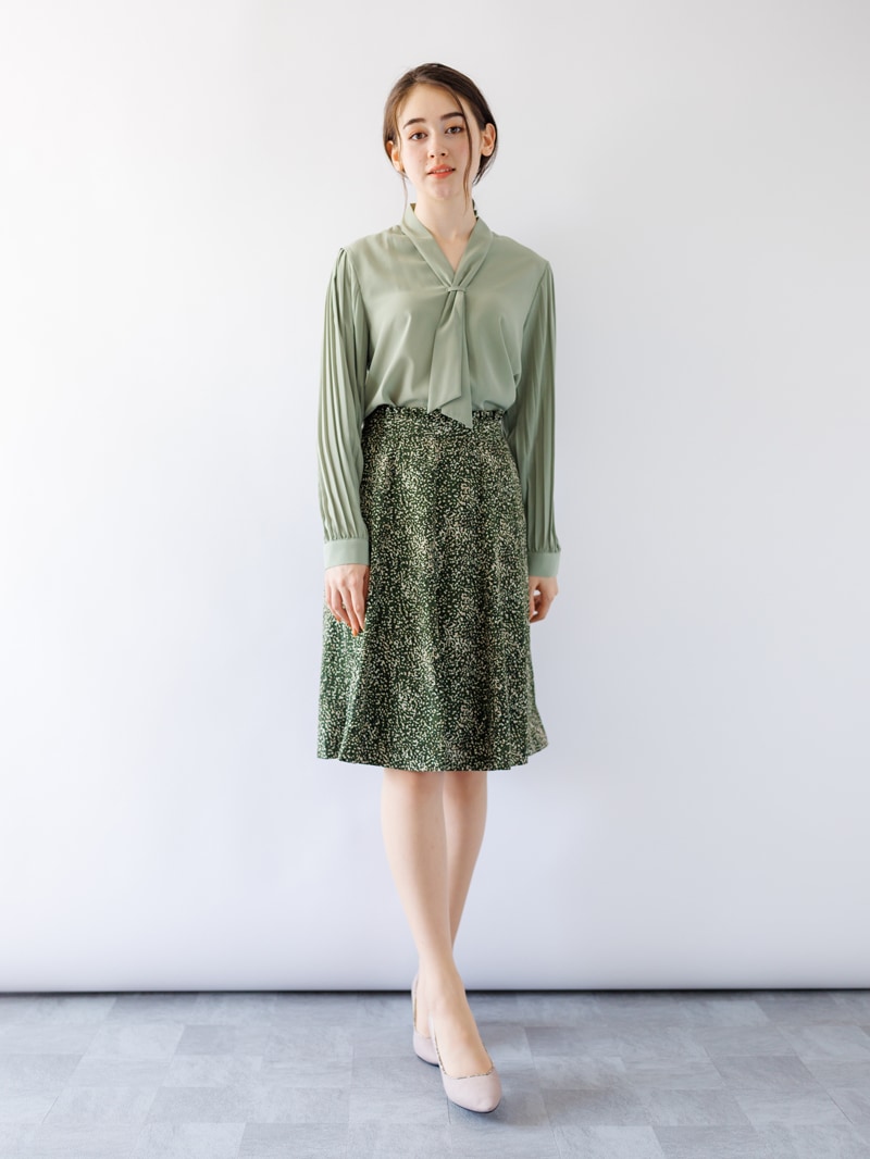 アートプリント10枚ハギフレアースカート