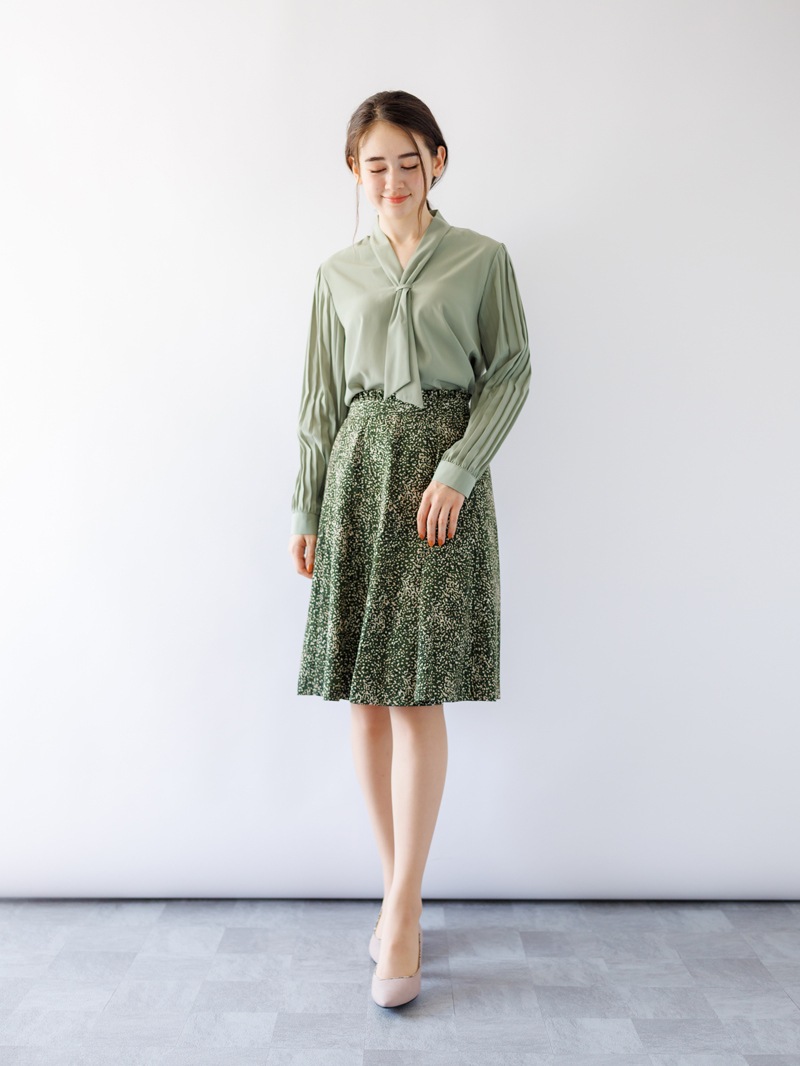 アートプリント10枚ハギフレアースカート