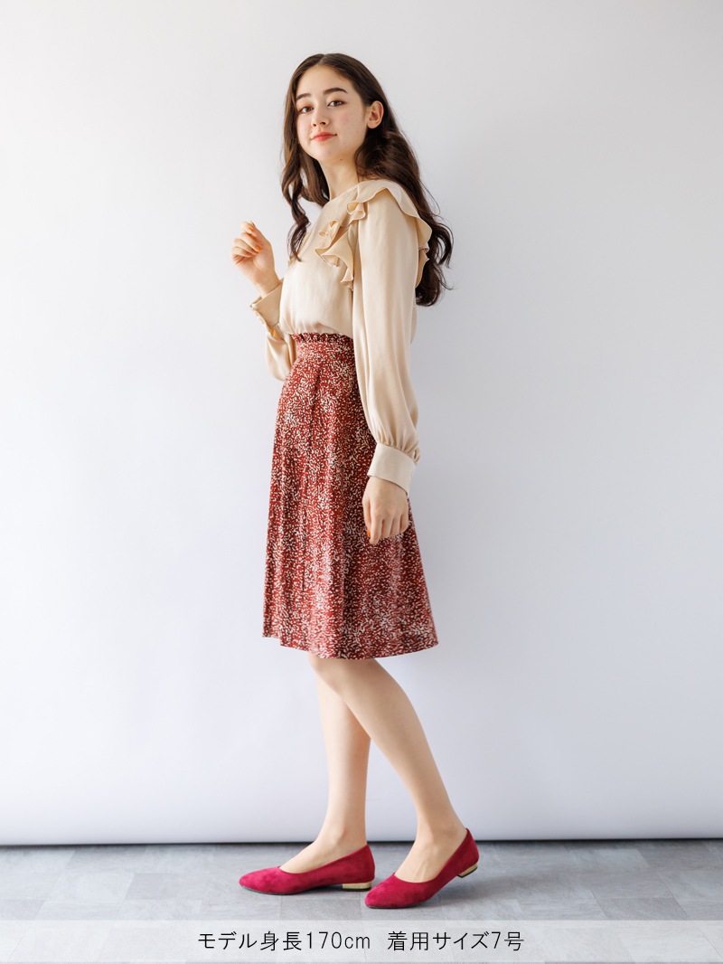 アートプリント10枚ハギフレアースカート