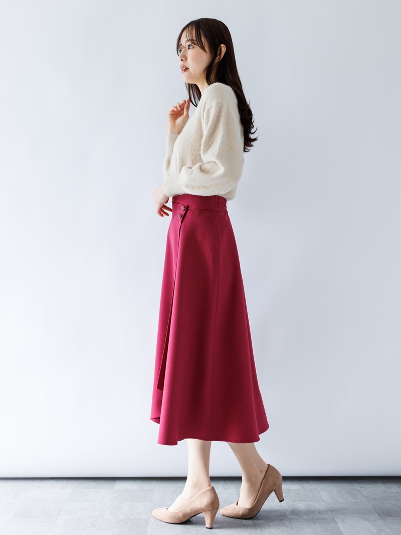 【50%OFF】グレシアウォーム巻風フレアースカート