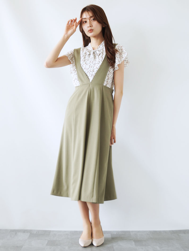 【60%OFF】リリーワルツ サスペンダースカート《大決算SALE》