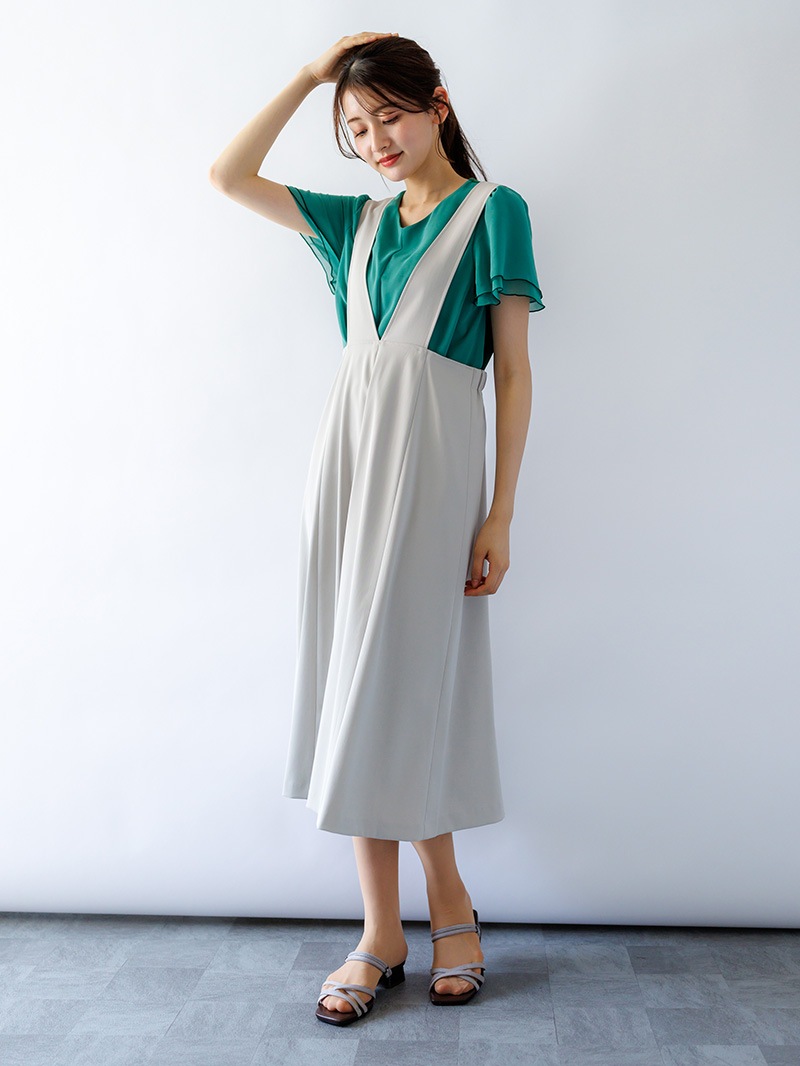 リリーワルツ サスペンダースカート