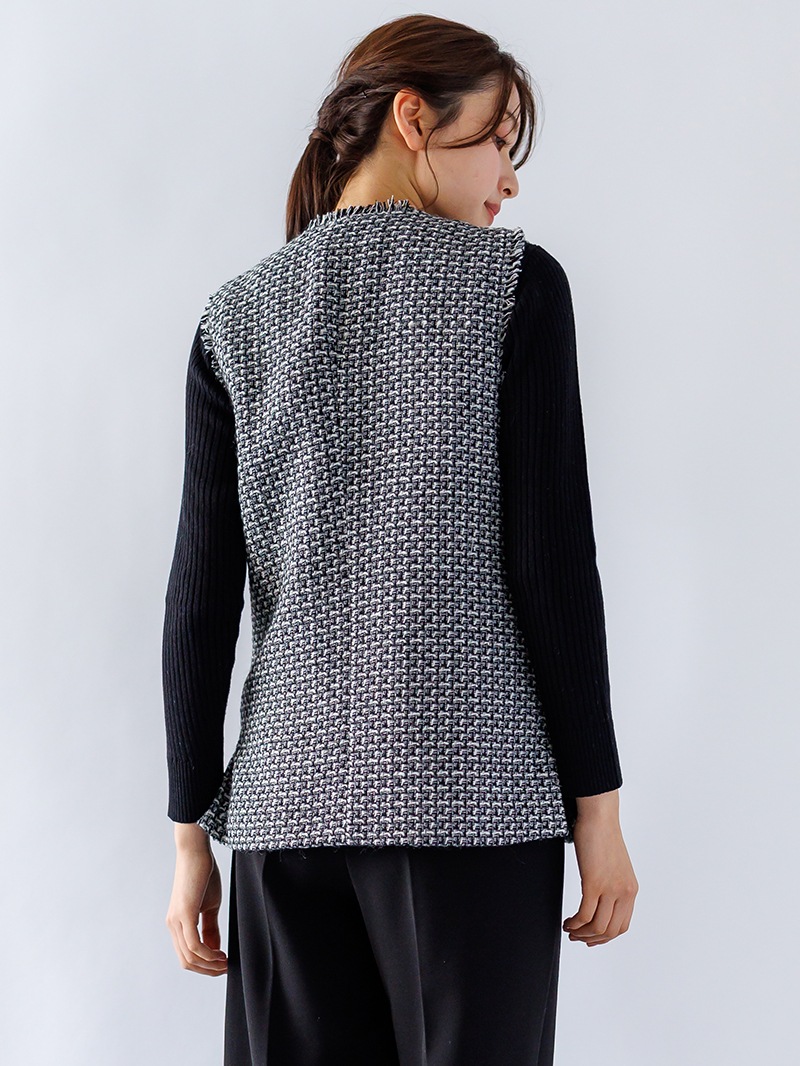 【50%OFF】ツィード フリンジジレ