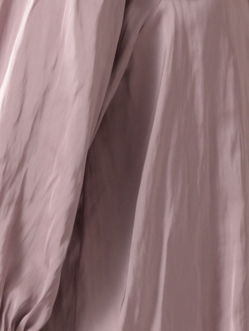 サテンビブディティールビッグスリーブブラウス＜アウトレット均一価格＞