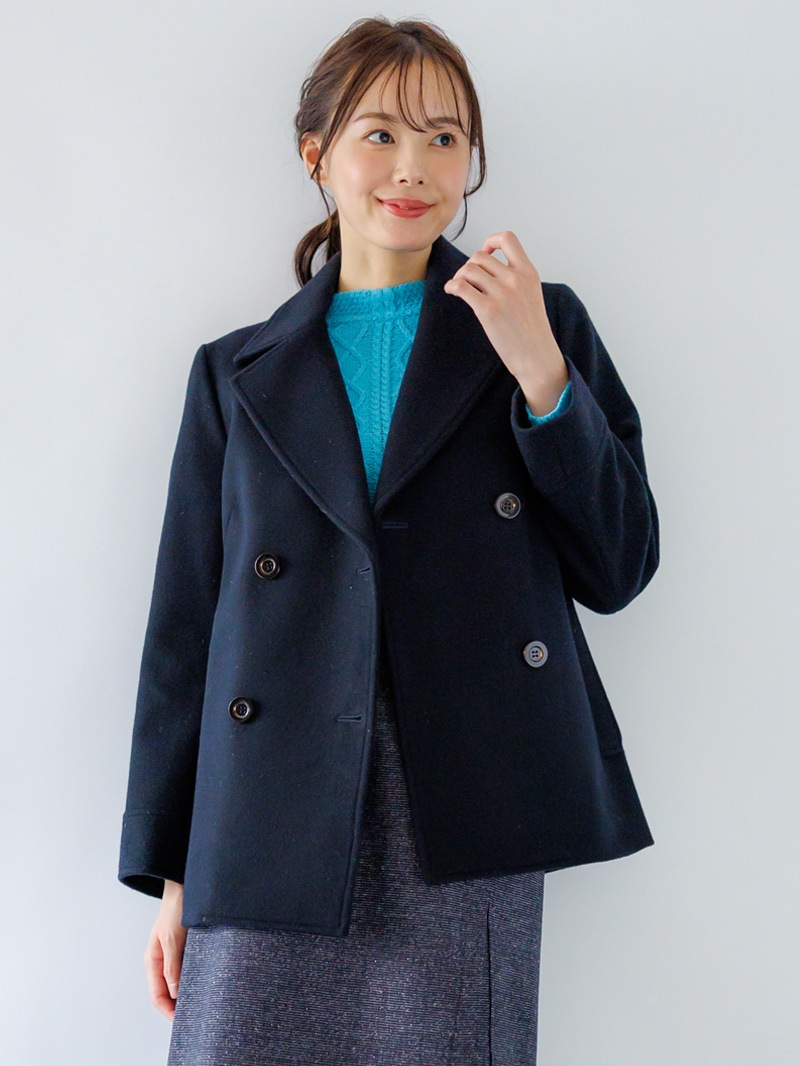 【50%OFF】ジャッカルシングルメルトンピーコート