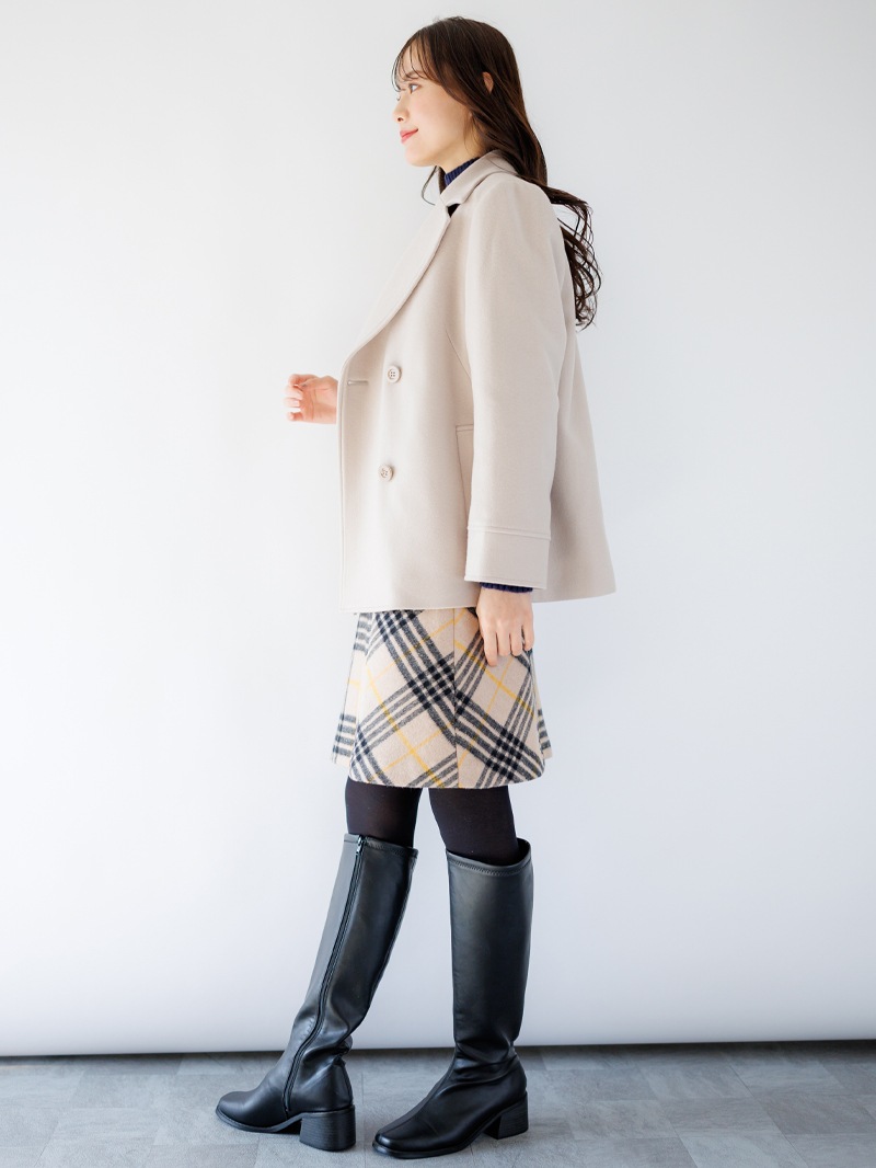 【50%OFF】ジャッカルシングルメルトンピーコート