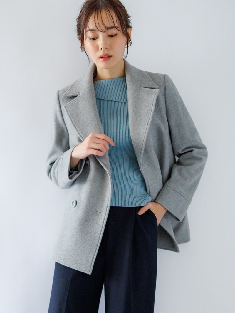 【50%OFF】ジャッカルシングルメルトンピーコート