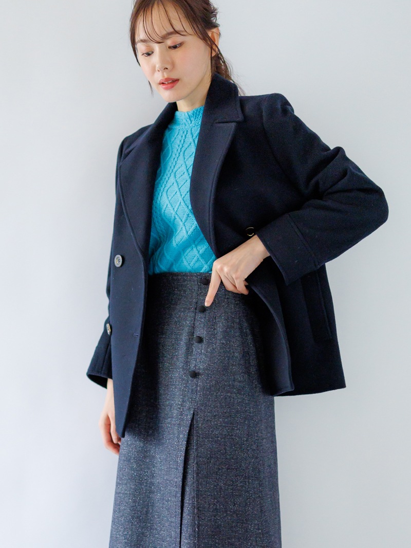 【50%OFF】ジャッカルシングルメルトンピーコート