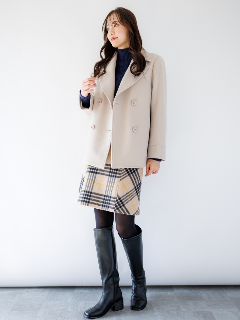 【50%OFF】ジャッカルシングルメルトンピーコート