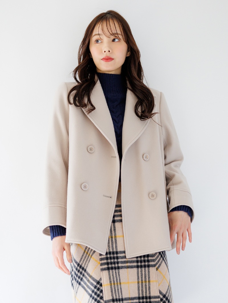 【50%OFF】ジャッカルシングルメルトンピーコート